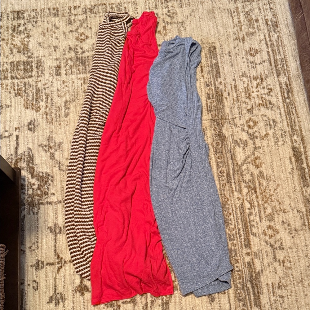 Motherhood Maternity Dresses - Red, Gray, Brown